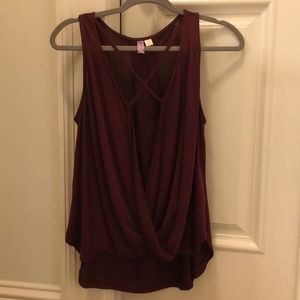 Francesca’s Maroon Tank Top